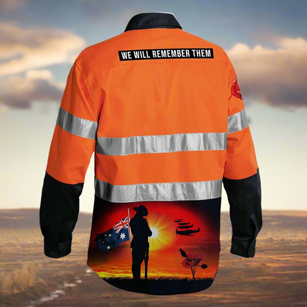 Courage Orange Day/Night Hi Vis Workshirt - Phoenix