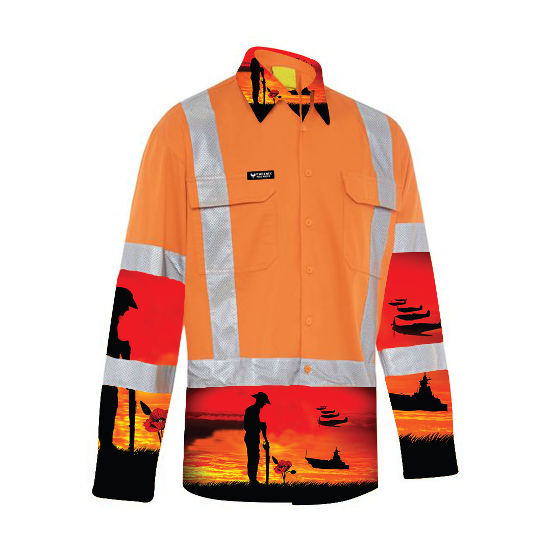 Lest We Forget Day/Night Hi Vis Rail Workshirt