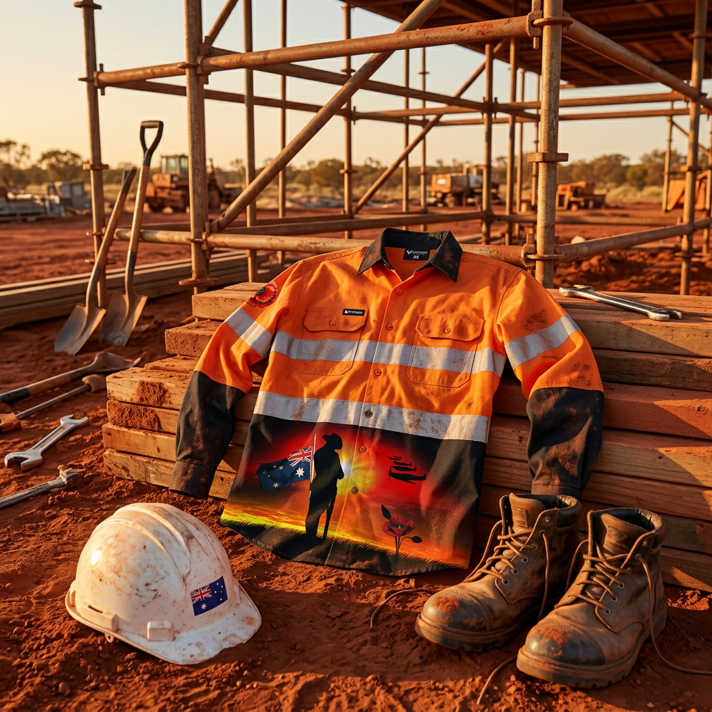 Courage Orange Full Button Day/Night Hi Vis Workshirt