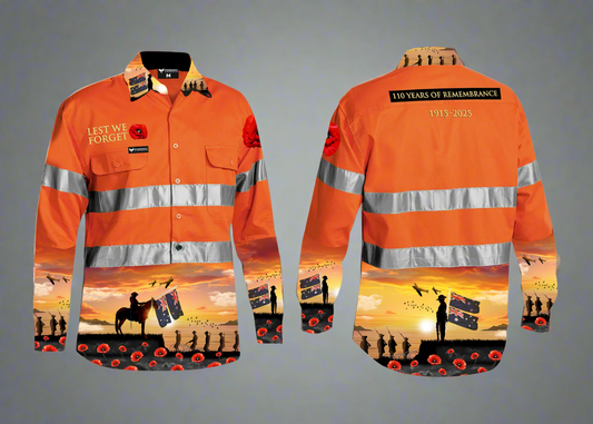Men's Remembrance Hi-Vis Day/Night Work Shirt