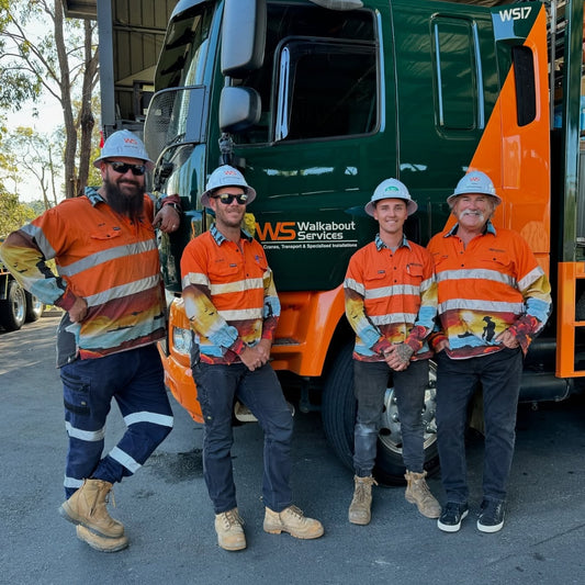 Lest We Forget Hi-Vis Workshirt - Orange