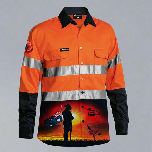 Courage Orange Day/Night Hi Vis Workshirt