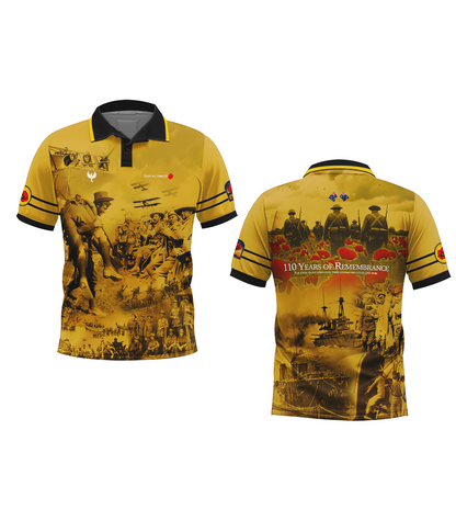 Lest we forget polo shirt — veteran gift australia PHX Workwear